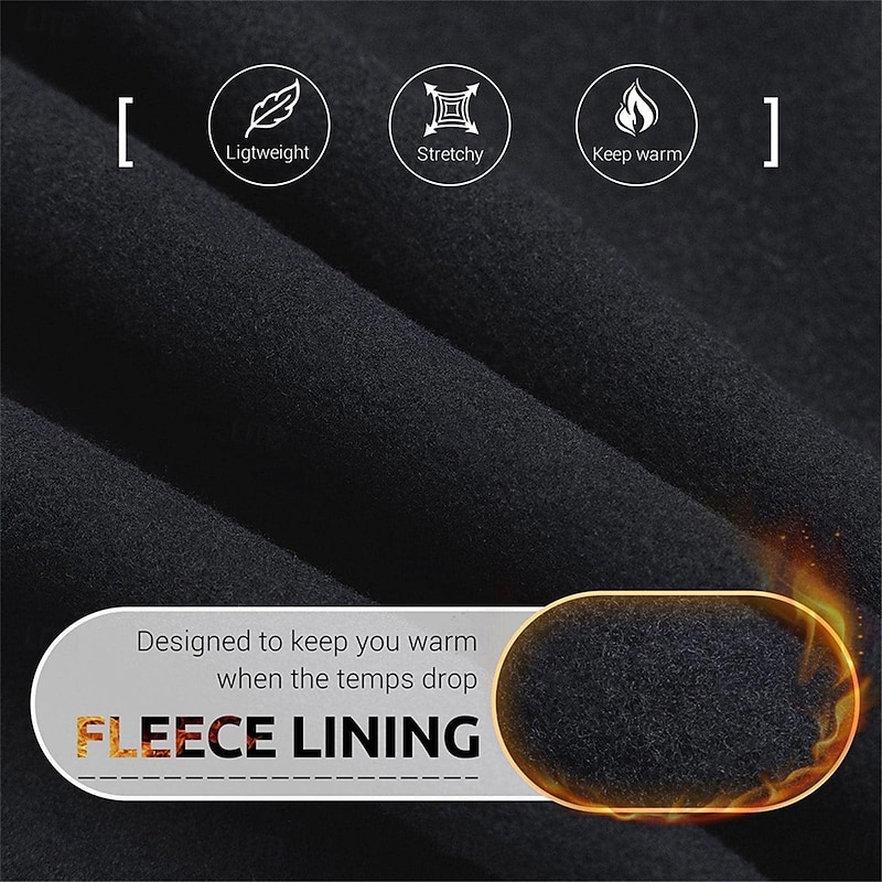 Women's Yoga Pants Fleece Lined Leggings Yoga Leggings High Waist Pilates Gym Workout Workout Tights Solid Color Black Dark Navy Dark Gray Fleece Fall Winter Sports Activewear Stretchy Slim4