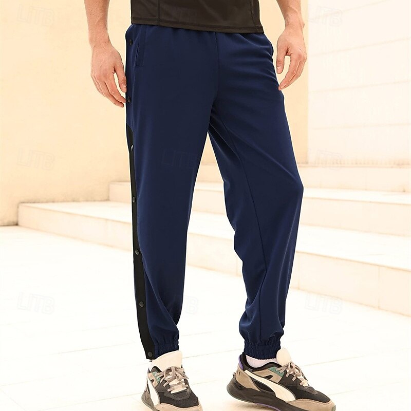 Men's Sweatpants Tear Away Pants Running Pants Athletic Pants Basketball Pants Pocket Elastic Waistband Pants / Trousers Outdoor Sports & Outdoor Athletic Fall Quick Dry Lightweight Soft Marathon4