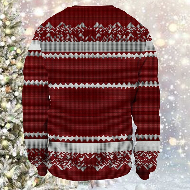 Christmas Cucumber Pullover Funny Christmas Sweatshirt 3D Christmas Funny For Couple's Men's Women's Adults' Christmas Carnival 3D Print Party Festival3