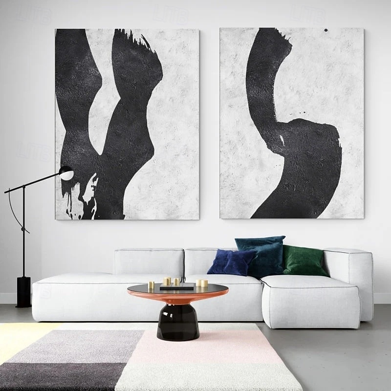 handmade Wabi sabi oil painting handmade Wall Art Set of 2 Beige Abstract Painting on Canvas A Pair Beige Texture oil painting Wall Art Neutral Abstract Wall Art Boho Wal Decor4