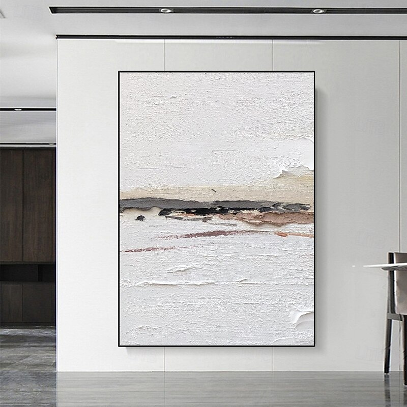 Handpainted Wabi sabi artwork painting Wall Art  oil painting handmade Beige Abstract Painting on Canvas A Pair Beige Texture Wall Art Neutral Abstract Wall Art Boho Wal Decor3