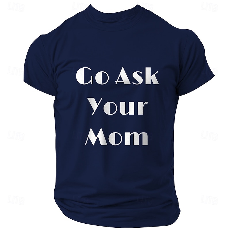 Men's Text T shirt Tee Top Short Sleeve T shirt 3D Print Crew Neck Shirt Sports Fashion Daily Street Sports Outdoor Daily Black Army Green Dark Blue Summer Spring Clothing Apparel S M L XL XXL2