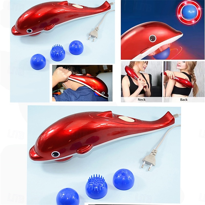 Electric Dolphin Massager Cervical Massage Machine Multifunctional Body Neck Shoulder Waist Massager Home Massage Hammer Back3