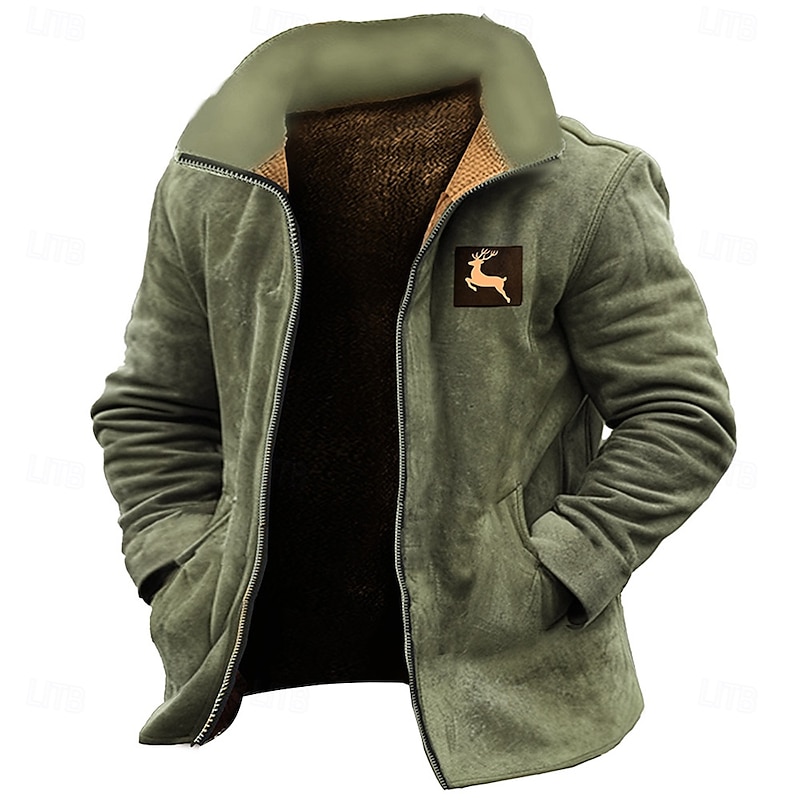 New Year Christmas Men's Cow Logo Cow Print Sweatshirts Sweatshirt Zip Sweatshirt Long Sleeve Sweatshirt Zip Fashion Cool Daily Print Christmas Vacation Party Full Zip Front Zipper Winter2