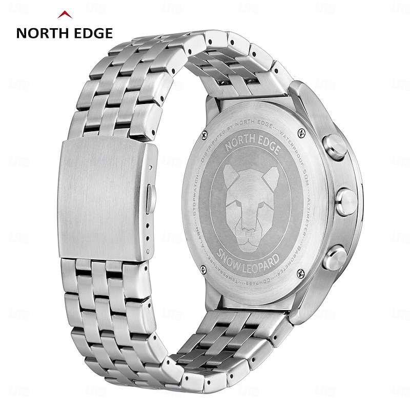 NORTH EDGE Men's Sports Digital Watch Waterproof 50M Altimeter Barometer Compass Business Luxury Men's Watch Outdoor Smartwatch4