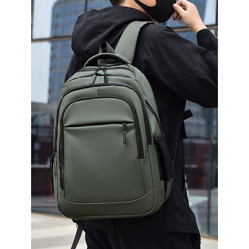 Men's Waterproof Business Laptop Backpack – Sleek Multi-Compartment Bag with USB Charging Port for Work and Travel2