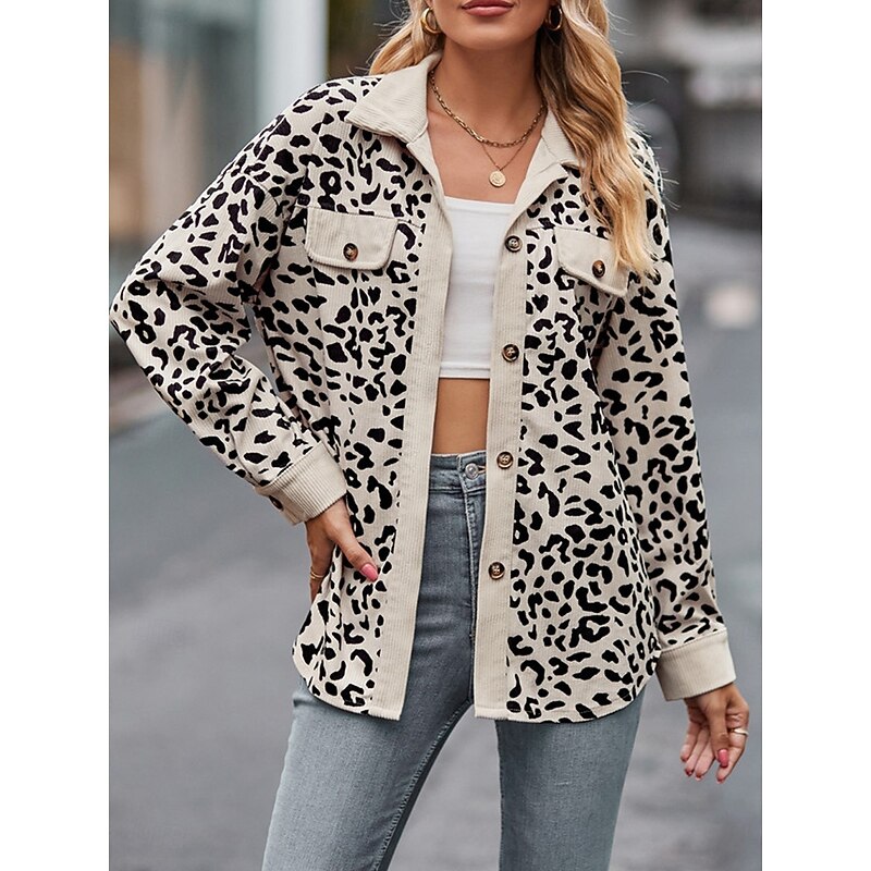 Women's Shirt Jacket Shacket Warm Breathable Buttons Pocket Print Casual Plaid Vacation Street Daily Wear Going out Single Breasted Regular Turndown Regular Fit Long Sleeve Outerwear Pink Blue Brown4