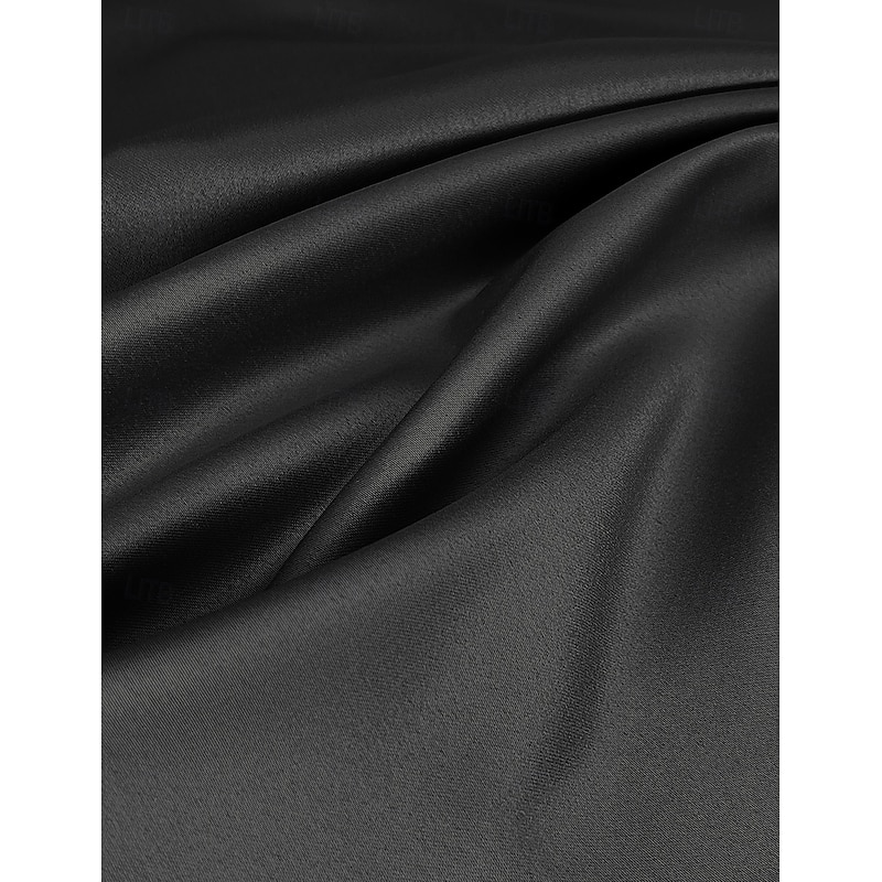 A-Line Cocktail Dresses Elegant Dress Formal Wedding Asymmetrical Long Sleeve V Neck Satin with Pocket4