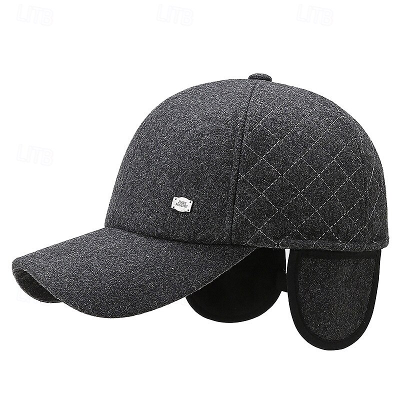 Men's Baseball Cap Sun Hat Black Gray 100% Cotton Fashion Casual Street Daily Geometic Adjustable Sunscreen Breathable2