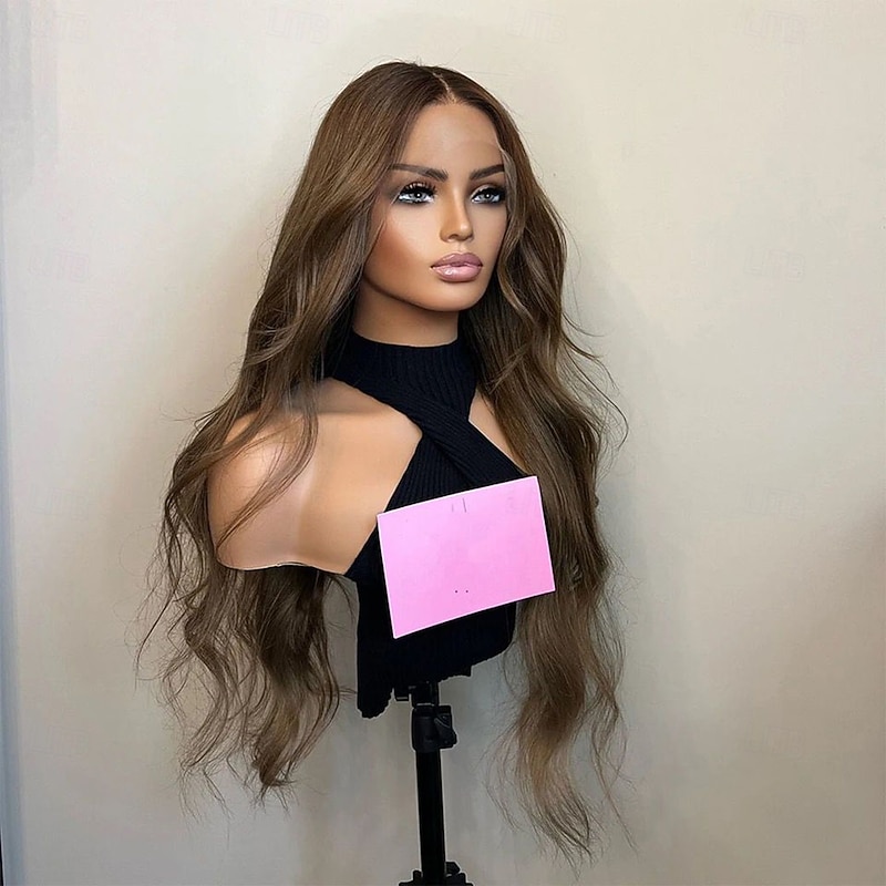 Unprocessed Virgin Hair 13x4 Lace Front Wig Free Part Brazilian Hair Wavy Auburn Wig 130% 150% Density with Baby Hair 100% Virgin Glueless Pre-Plucked For Women Long Human Hair Lace Wig2