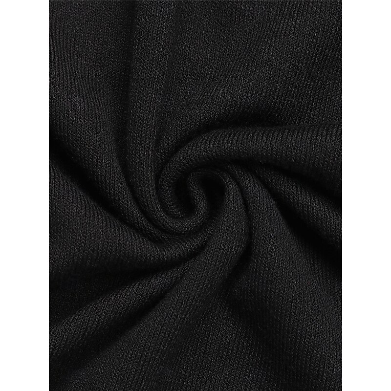 Women's Mini Dress Black Dress Sweatshirt Dress Casual Dress Cocktail Dress Casual Sports & Outdoor Street Regular Fit Color Block Long Sleeve Shirt Collar Black Fall Winter3