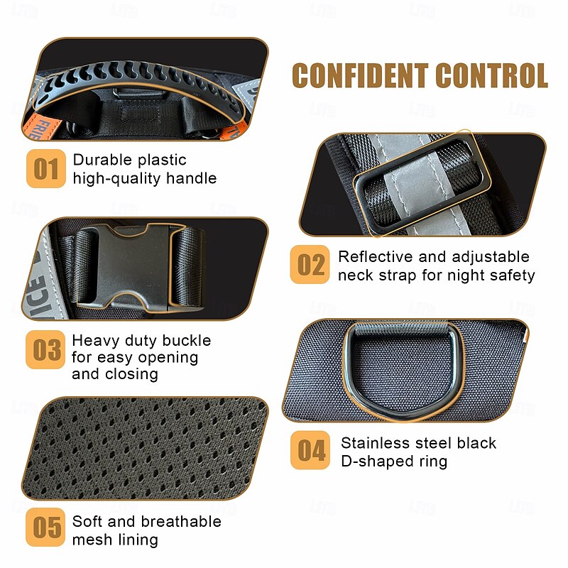 Dog Harness Reflective No Choke No Pull with Control Handle Outdoor Medium Dog Large Dog3