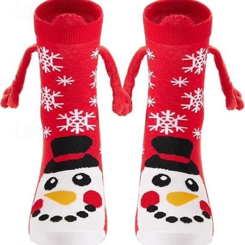 4 PCS Christmas Socks Santa Claus Christmas Gift Idea Women's Christmas New Year Christmas Eve Cute Christmas Socks2