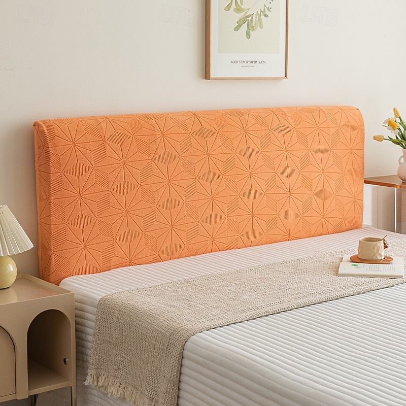 Bed Headboard Covers Bed Headboard Cover Stretch Stretchy Headboard Cover/Cover, Soft Printed Velvet Fabric, Back Protection All-Inclusive Slipcover Washable for Bedroom2