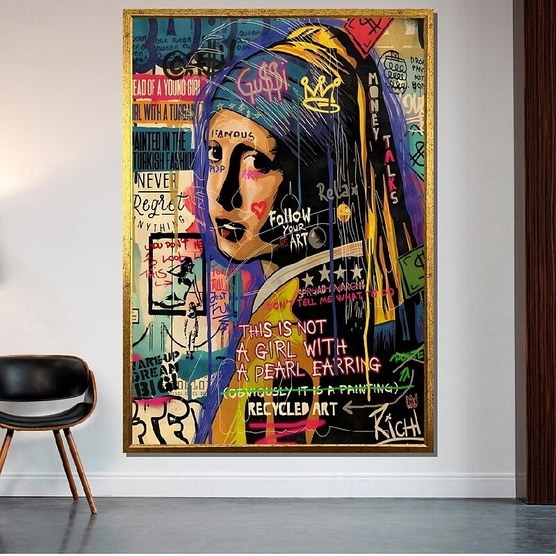 Monopoly Art oil painting handmade street art oil painting Canvas-Richie Rich-Handmade Canvas Street Graffiti Art oil painting  Pop Art Wall Decor oil painting4