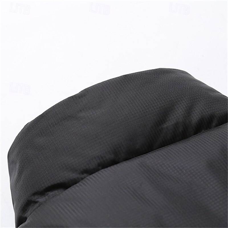 Men's Puffer Vest Fleece Vest Gilet Daily Date Vacation Fashion Casual Fall & Winter Pocket Polyester Warm Comfortable Solid Color Hidden Buttoned Front Stand Collar Regular Fit Black Blue Vest 7