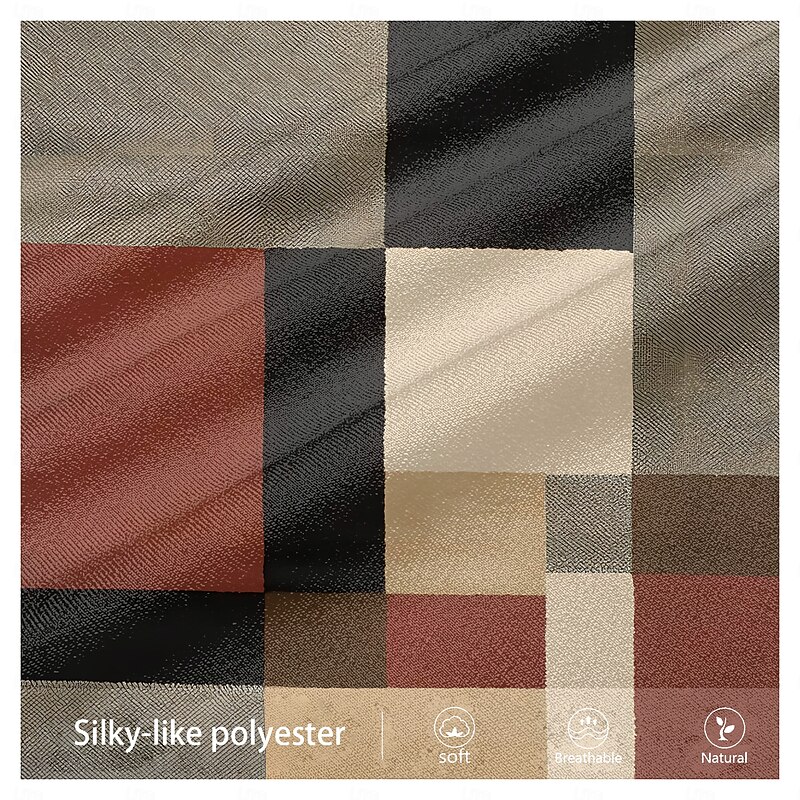 Men's Plaid Golf Shirt Short Sleeve Polo Shirts Collared Shirts Vintage Casual Vacation Wear Formal Wear Festival Wear Buttons 3D Print Summer Khaki3