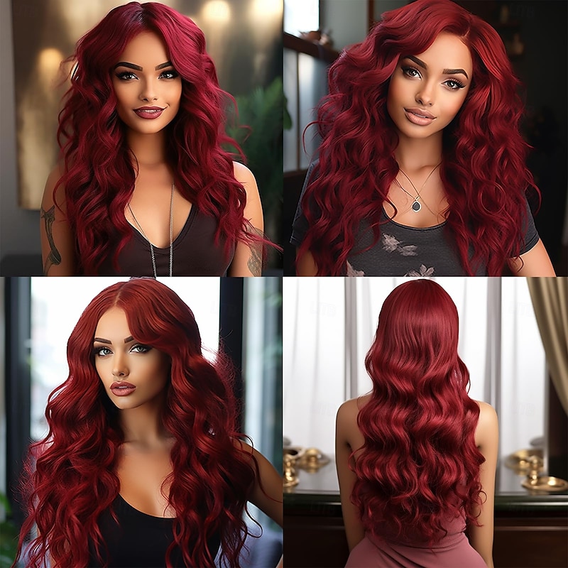 Synthetic Curly Wig Deep Wave Frontal Wig  Wigs for Black Women White Women3