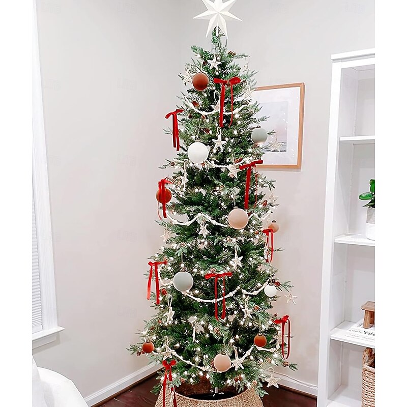 24 Pcs Velvet Bows for Christmas Tree,Christmas Wreath Bows, Christmas Velvet Bows Rustic Crafts Gift Bows Vintage Velvet Ribbon Bows for Xmas Home Decor Wedding Outdoor Indoor4