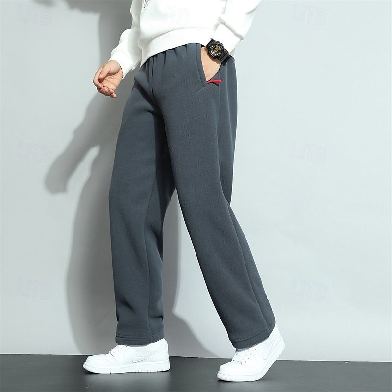 Men's Athletic Pants Sweatpants Trousers Pocket Drawstring Elastic Waist Plain Comfort Sports Outdoor Daily Fashion Casual ArmyGreen Black Micro-elastic