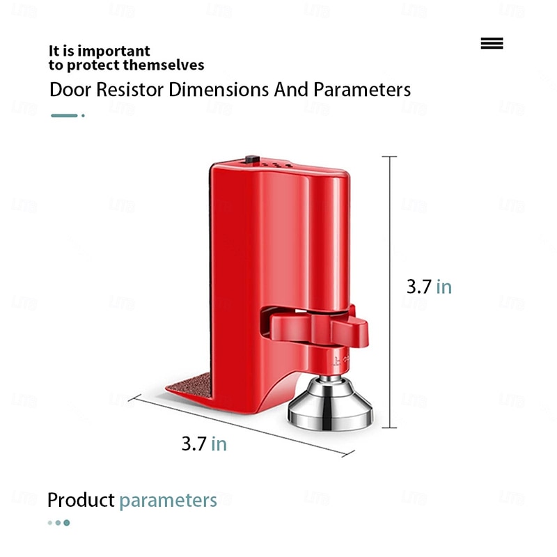 Door Jammer Aluminum Alloy for Personal Protection Women Safety with Alarm Door Stopper Alarm Aluminum Anti Slip Door Intruder Defense Security Devices3