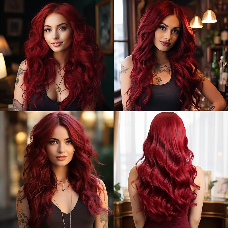 Synthetic Curly Wig Deep Wave Frontal Wig  Wigs for Black Women White Women2