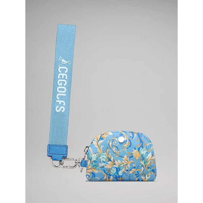 Floral Print Dual Pouch Wristlet