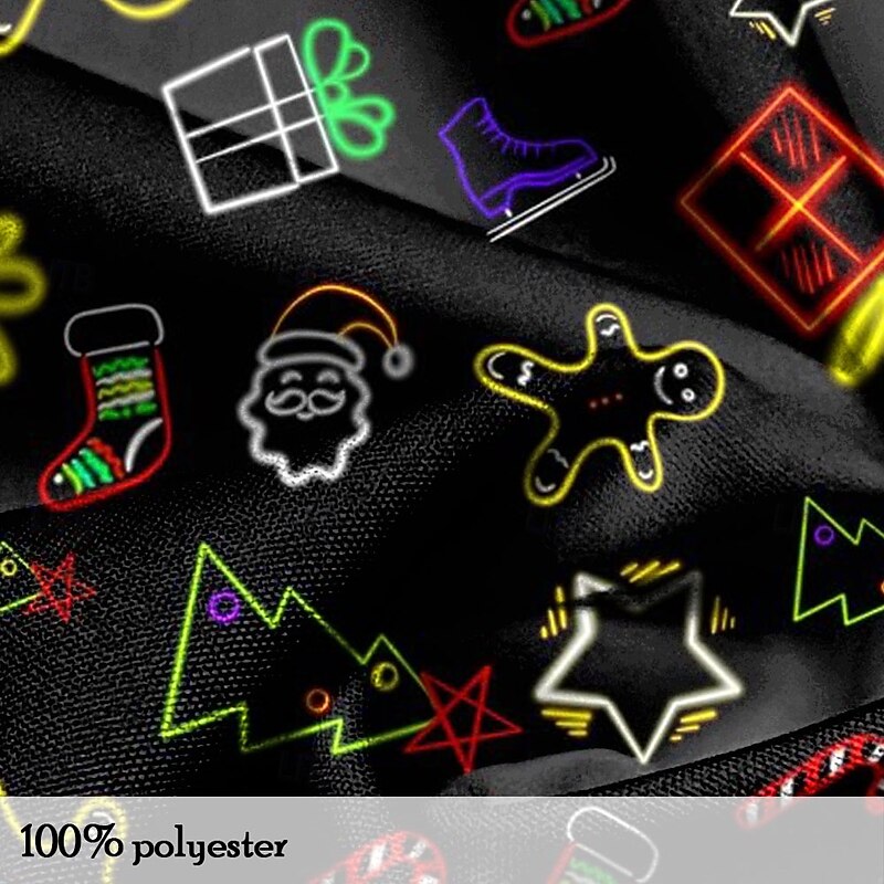 Christmas Men's Santa Claus Christmas Tree Gingerbread Man Dress Shirt Button Up Shirt Long Sleeve Casual Party Evening Wear Daily Festival Fall Winter Spring & Summer Shirt Collar Button Up 3D Print3