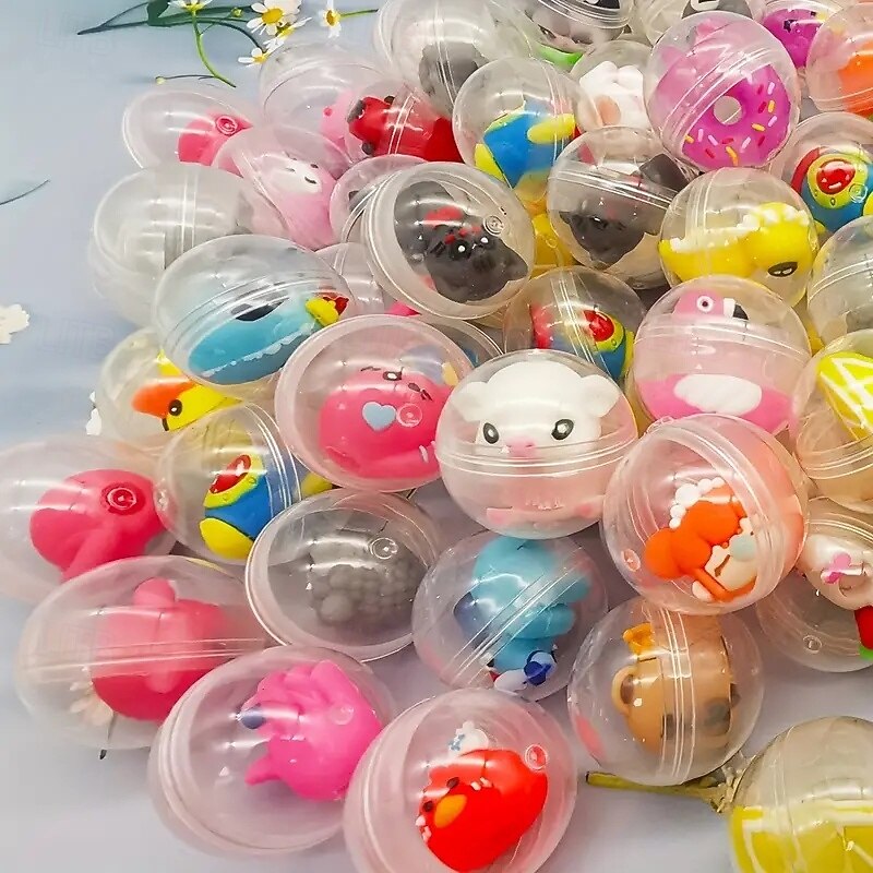 50pcs 50 Assorted Mini Dolls in Clear Capsules Gumball Machine Party Favors & Surprise Prizes4