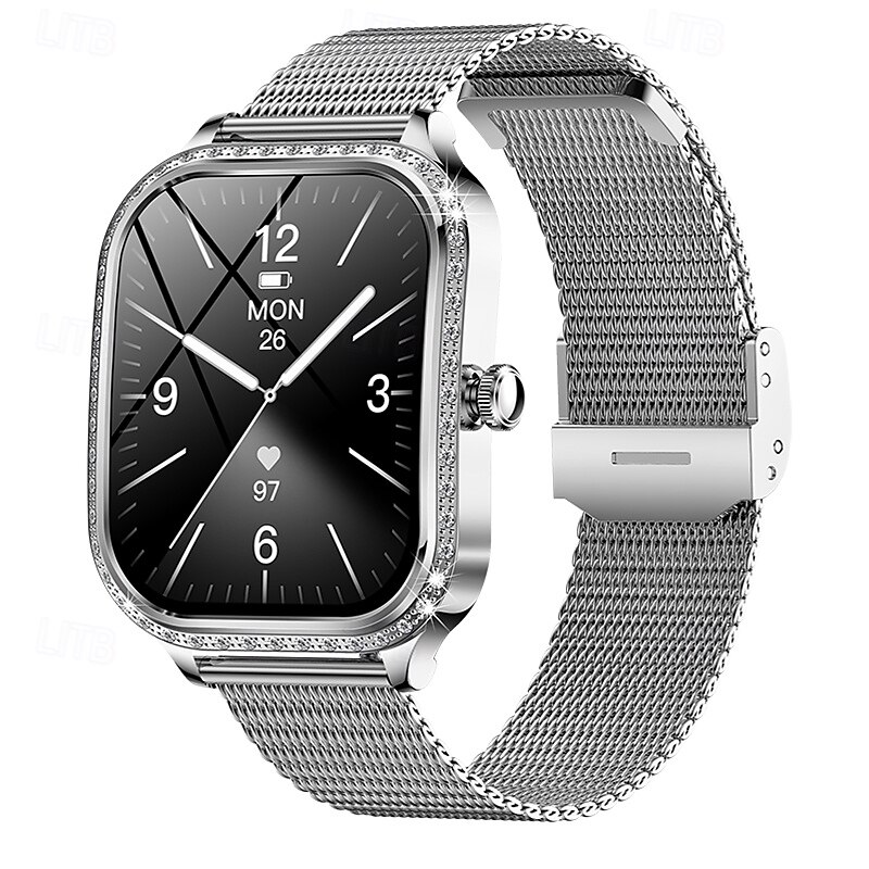 iMosi MK88 Smart Watch 1.75 inch Smartwatch Fitness Running Watch Bluetooth Pedometer Call Reminder Sleep Tracker Compatible with Android iOS Women Hands-Free Calls Waterproof Media Control IP68 36mm3