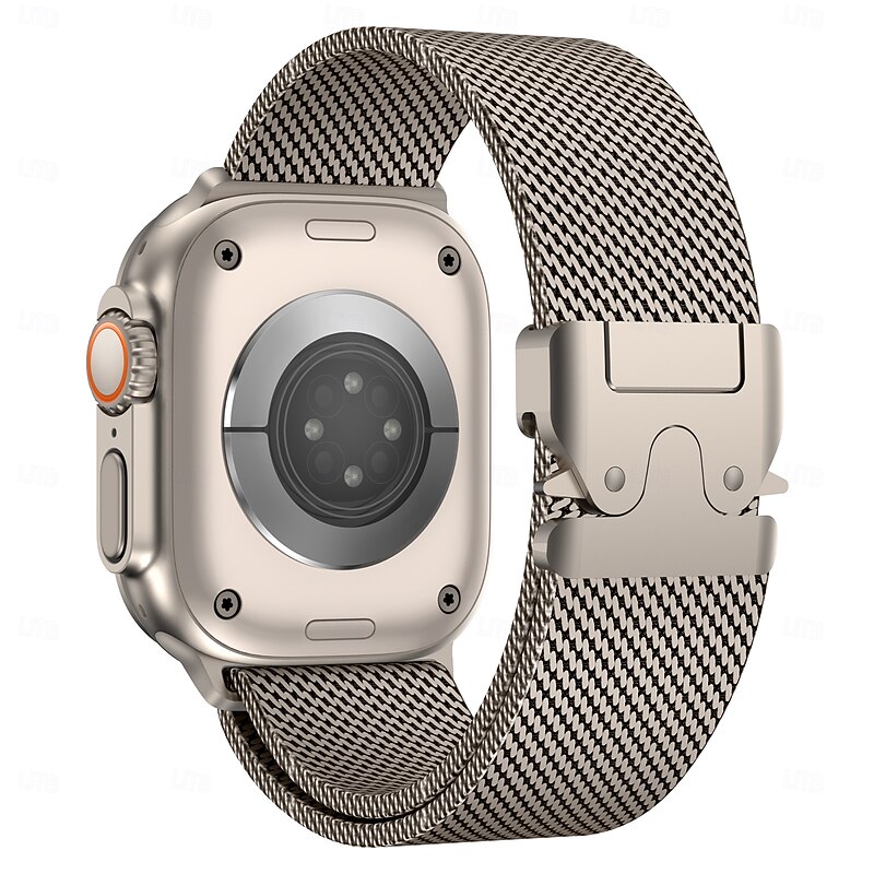 Sport Band Milanese Loop Compatible with Apple Watch band 38mm 40mm 41mm 42mm 44mm 45mm 49mm Metal Clasp Stainless Steel Strap Replacement Wristband for iwatch Ultra 2 Series 9 8 7 SE 6 5 4 3 2 14