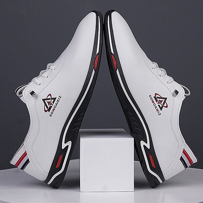 Men's White Slip-On Sports Sneakers – Lightweight Athletic Shoes for Casual and Active Wear, Comfortable and Stylish Design2