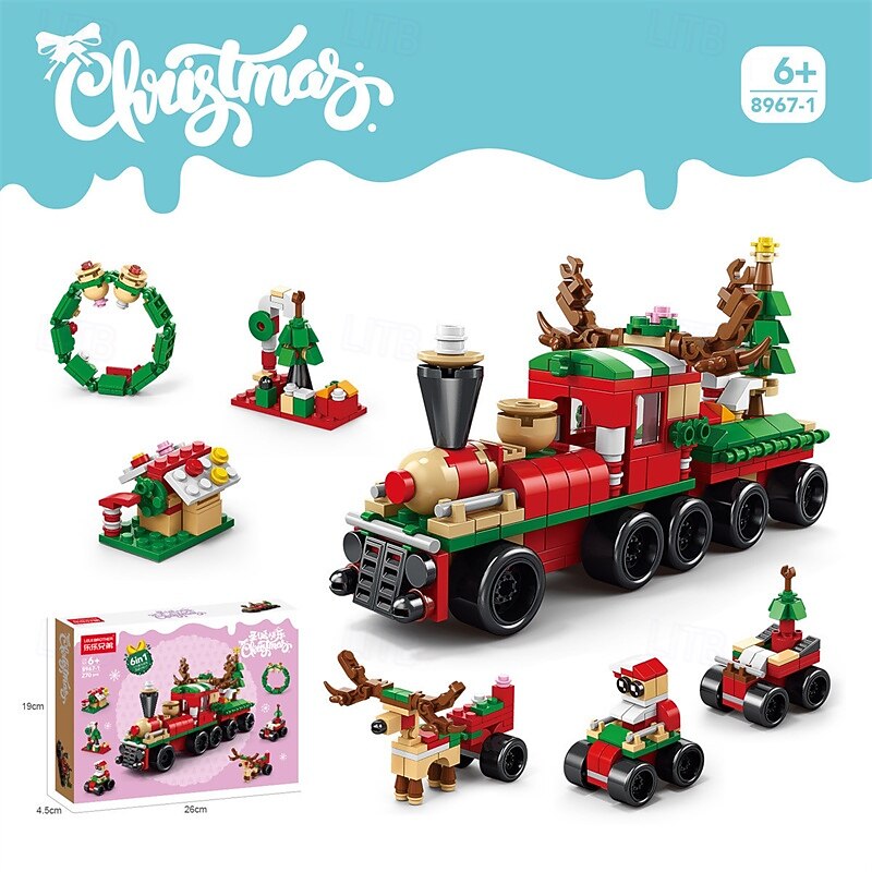 Christmas Building Blocks Sets Building Brickheadz Kit Santa/Reindeer/Snowman/Gingerbread Man Blocks Bricks Set Christmas Decorations and Gifts for Kids Boys Girls Adult3
