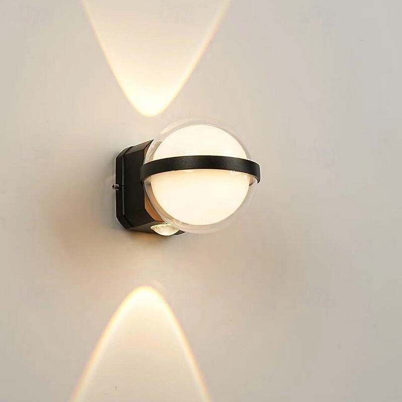 Wall Lamps Modern Courtyard Porch Wall Sconces Outdoor Wall Lamp Minimalist Balcony Garden Lawn Path Wall Lighting Fixture 110-240V2