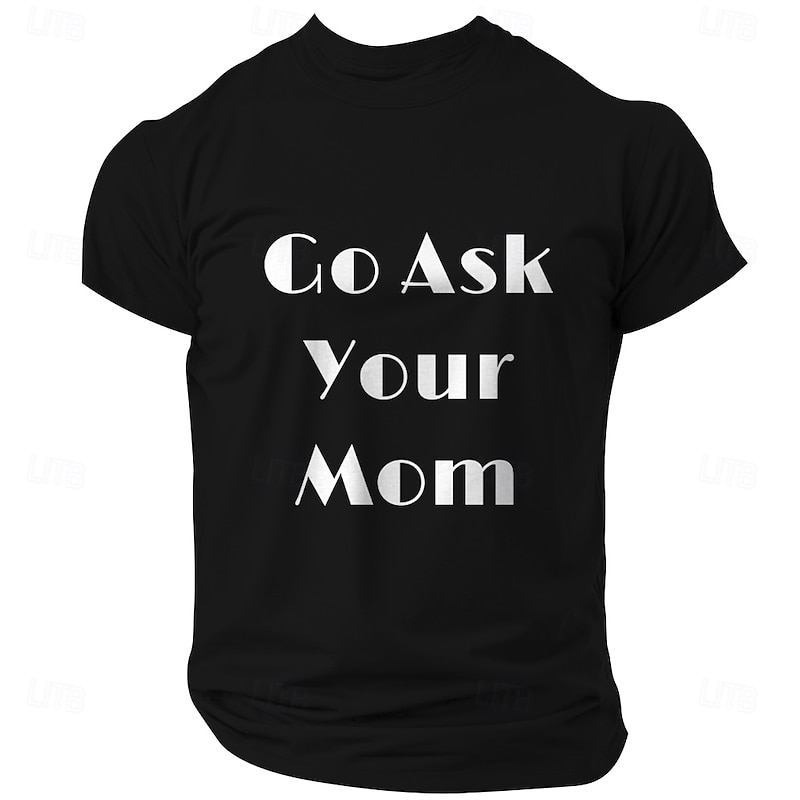 Men's Text T shirt Tee Top Short Sleeve T shirt 3D Print Crew Neck Shirt Sports Fashion Daily Street Sports Outdoor Daily Black Army Green Dark Blue Summer Spring Clothing Apparel S M L XL XXL3