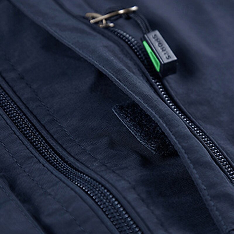 Men's Hiking Vest Hiking Fleece Vest Sleeveless Vest Outdoor Breathable Comfortable Pocket Polyester Black Army Green Navy Blue Hunting Fishing Climbing4