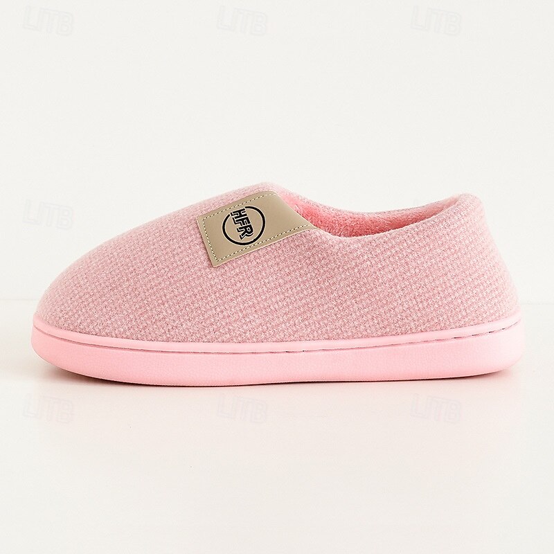 Women's Slippers Simple Indoor and Outdoor Household Warm Slippers Couple Winter Cotton Slippers for Adult Teenager4