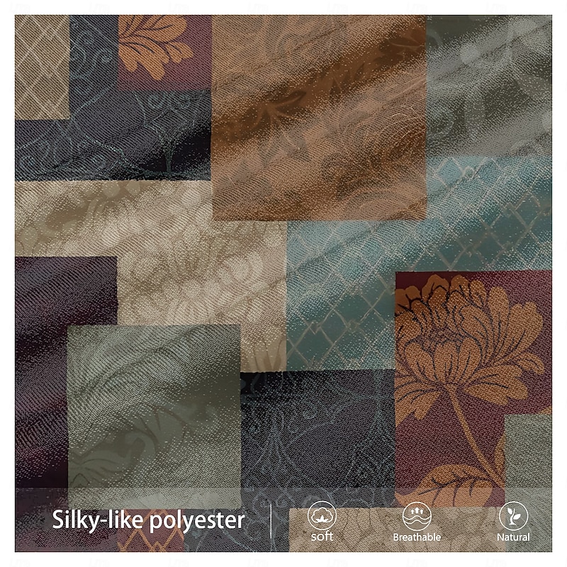 Men's Color Block Patchwork Dress Pants Mid Waist Business Casual Formal Dailywear Zipper Pocket Summer Spring Fall 3D Print Brown3