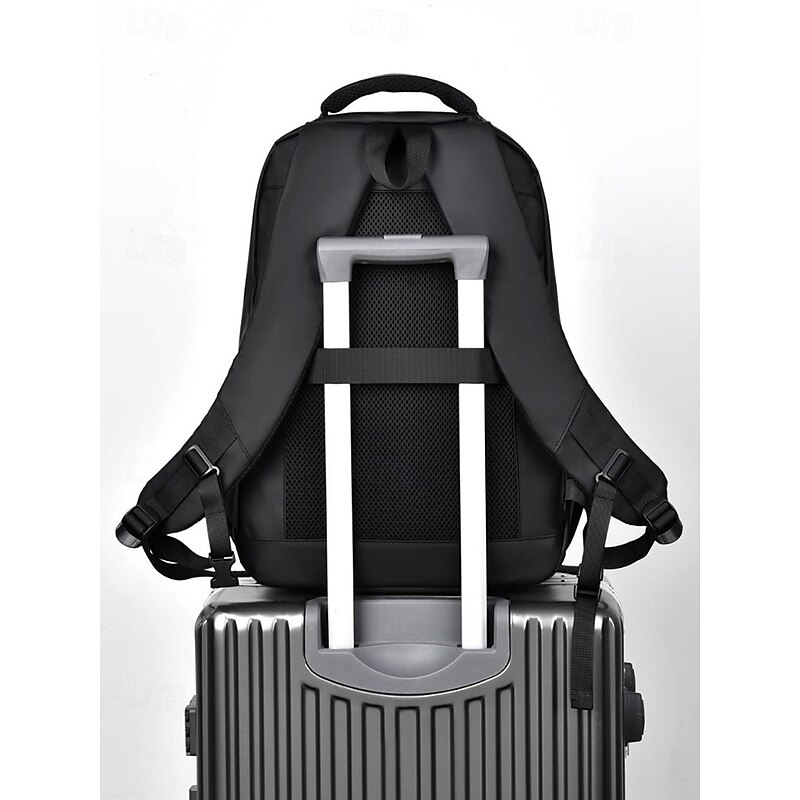 Men's Waterproof Business Laptop Backpack – Sleek Multi-Compartment Bag with USB Charging Port for Work and Travel4