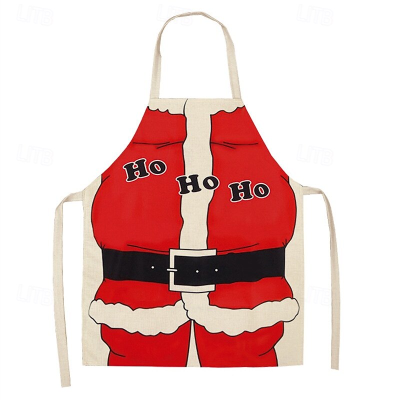 Santa Claus Elf Mrs.Claus Apron Christmas Gift Men's Women's Boys' Girls' Cosplay Costume Adults Kid's Christmas New Year Christmas Eve Christmas Party Apron4