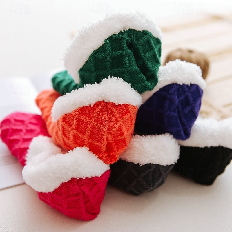 Women's Sherpa Lined Slipper Socks Non Slip Fuzzy Non-Slip Warm Fall & Winter Knit Coral Fleece Socks, Cozy Plush Floor Socks for Fall & Winter3