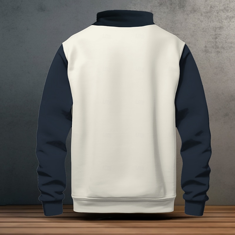 New Year Men's Ombre Sweatshirts Sweatshirt Long Sleeve Sweatshirt Collar Stand Collar Fashion Cool Daily 3D Printing Party New Year Sports Outdoor 3D Print Medieval Knight Twist Fall Winter Spring2