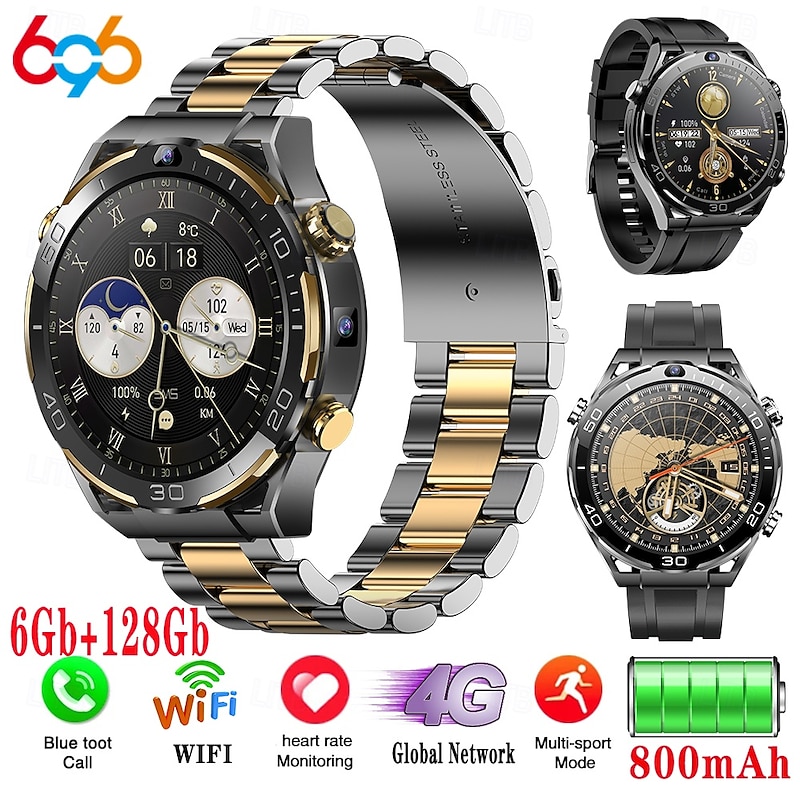 696 JT7 Smart Watch 1.508 inch Smartwatch Fitness Running Watch Bluetooth Pedometer Call Reminder Sleep Tracker Compatible with Android iOS Men GPS Hands-Free Calls with Camera IP 67 45mm Watch Case3