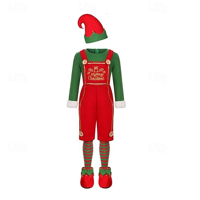 Elf Outfits Fancy Costume Christmas Costume Men's Women's Boys' Girls' Cosplay Costume Adults Kid's Christmas New Year Christmas Eve Christmas Party Costume3