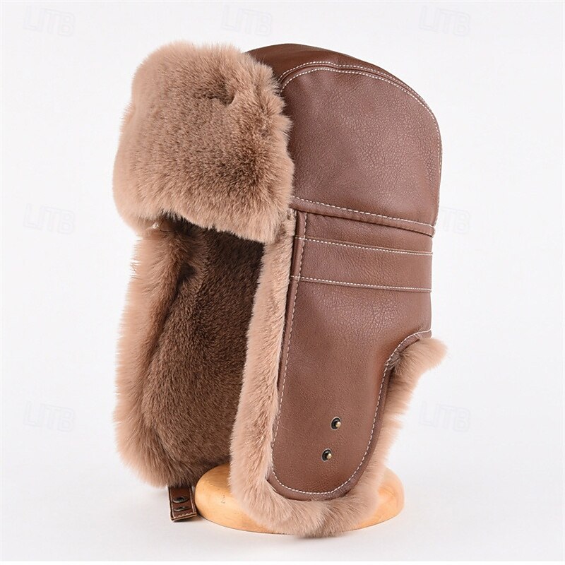 Aviator Hat Thermal Warm Windproof Comfortable Winter Autumn / Fall Wide Brim Men's Fishing Activity3