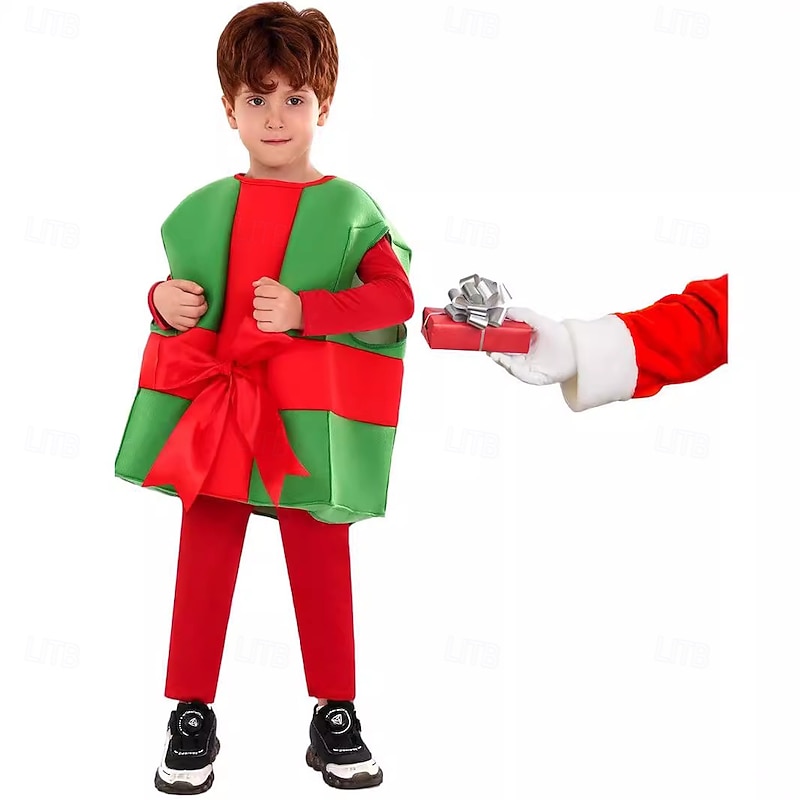 Santa Claus Christmas Gift Christmas Costume Boys' Girls' Cosplay Costume Kid's Christmas Christmas Eve Christmas Party Vest