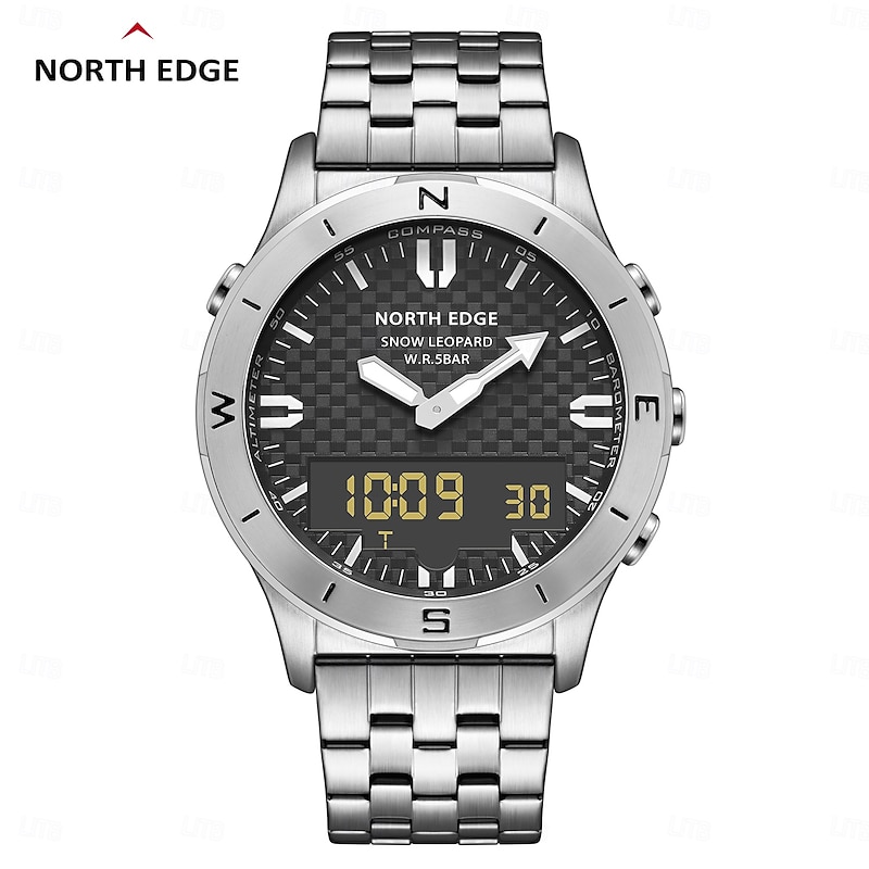 NORTH EDGE Men's Sports Digital Watch Waterproof 50M Altimeter Barometer Compass Business Luxury Men's Watch Outdoor Smartwatch2
