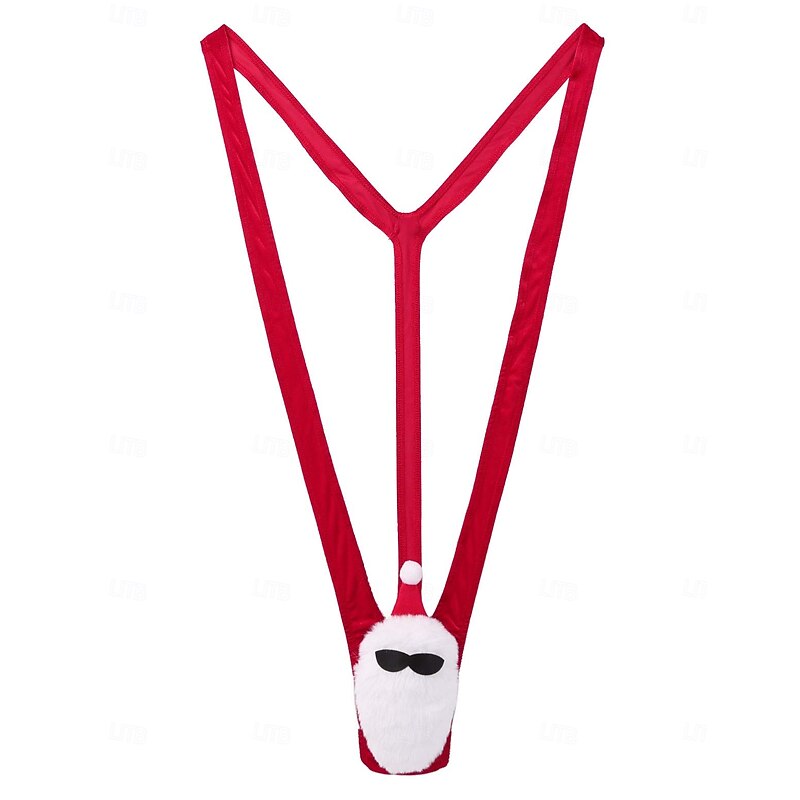 Thong Underwear Christmas Gift Mankini Men's Funny Prank Adults Christmas New Year Christmas Eve Christmas Party4