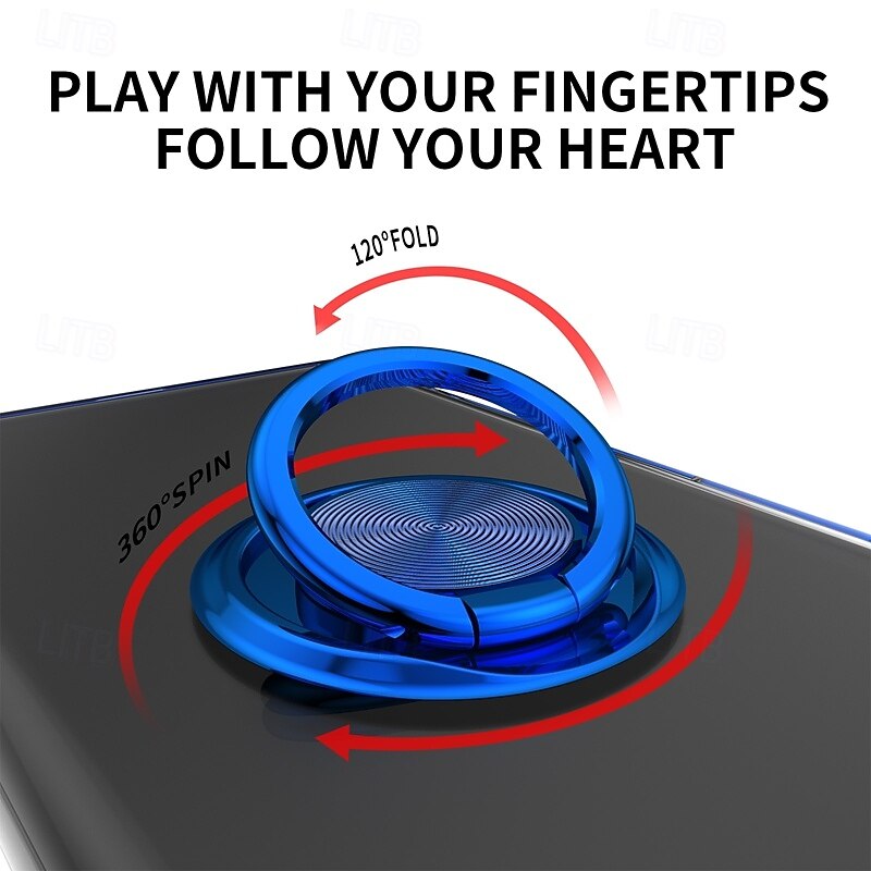 Phone Case For Pixel 9 Pro Pixel 9 Pro XL Pixel 8 Pro Pixel 8 Pixel 9 Pixel 7 Pixel 7 Pro Back Cover Ring Holder Magnetic Shockproof Retro TPU Plating PC3