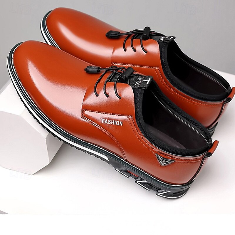 Men's Stylish Brown Lace-Up Casual Shoes – Comfortable Slip-On Sneakers for Everyday and Semi-Formal Wear4